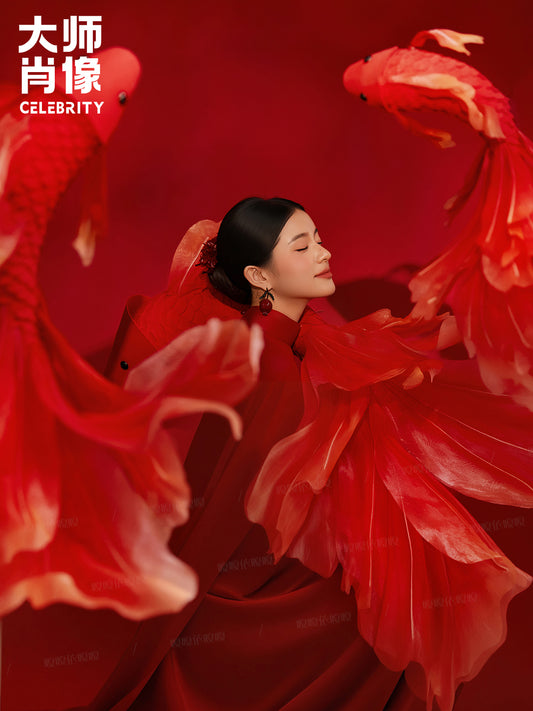 Portrait of Koi Fish